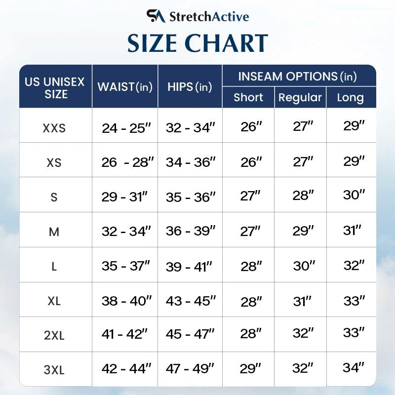 Coolmance - STRETCH ACTIVE SIZE CHART If you’re still...