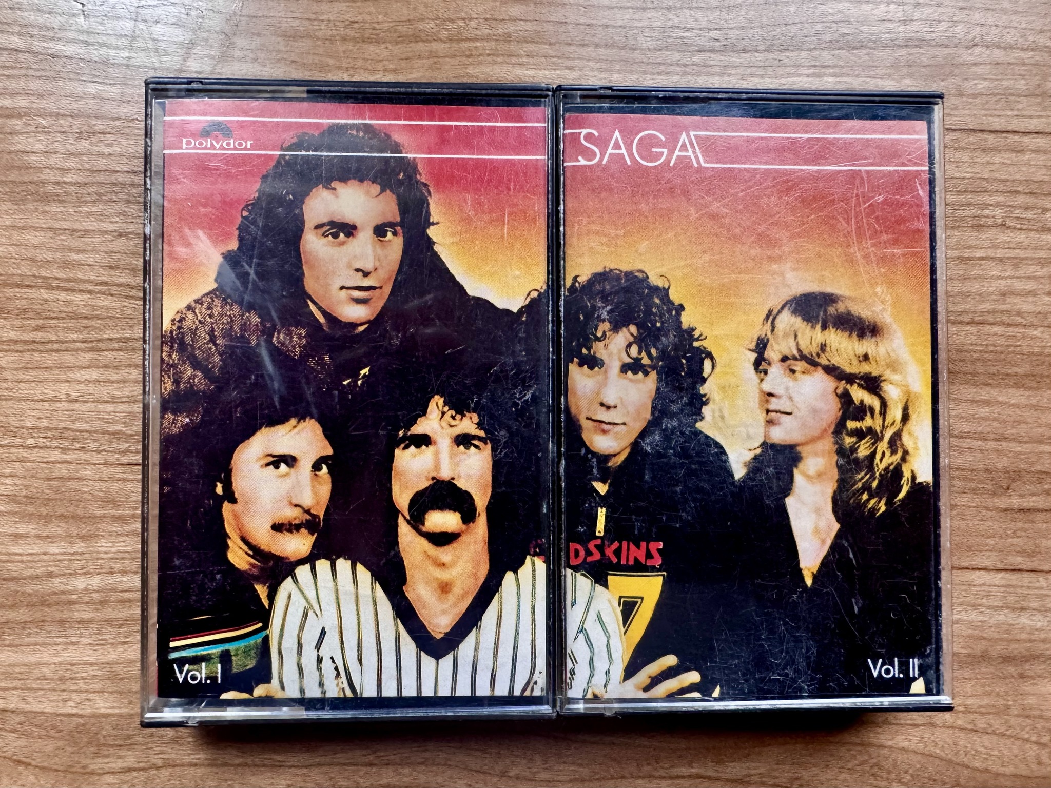 What is SAGA double cassette Vol. I and Vol. II from Polygram 1978?