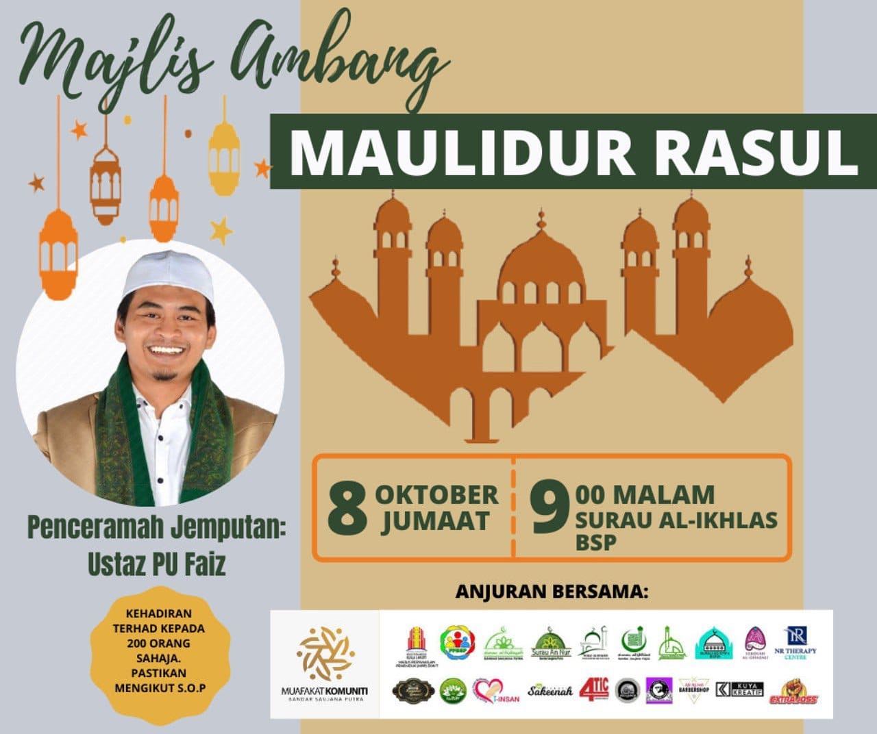 -Majlis Ambang Maulidur Rasul-... - Ustaz PU Faiz Al-Idrus