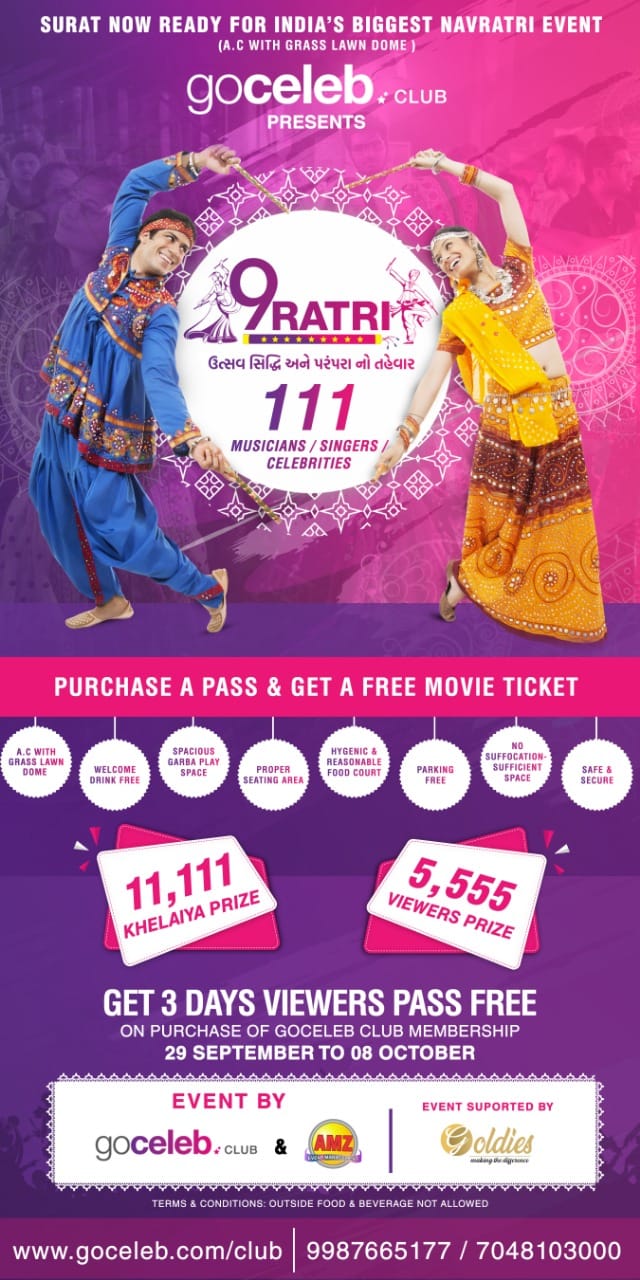 AMZ Navratri - Surat be ready for India’s biggest Navratri...