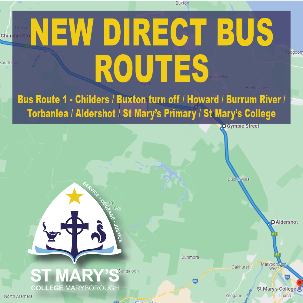 NEW BUS ROUTES . . . If... - St Mary's College Maryborough | Facebook