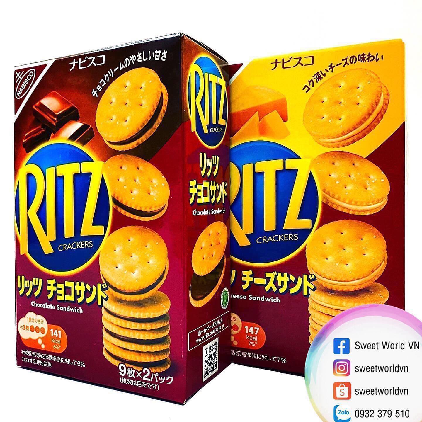 Sweet World VN - 🧀 BÁNH RITZ CRACKER NHÂN KEM 🧀 💰 #80k