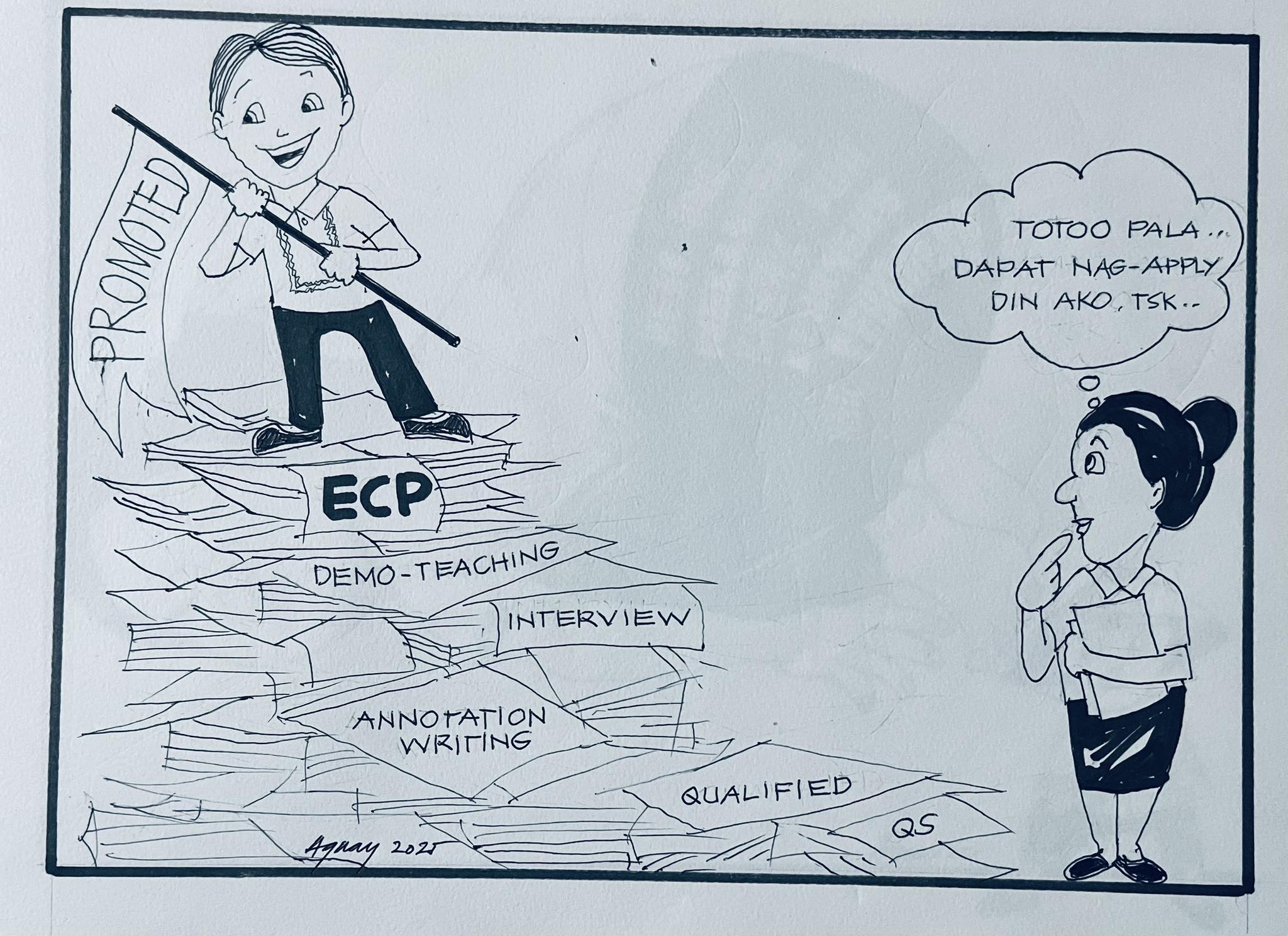 Editorial cartooning | An editorial cartoon showing teachers who have ...
