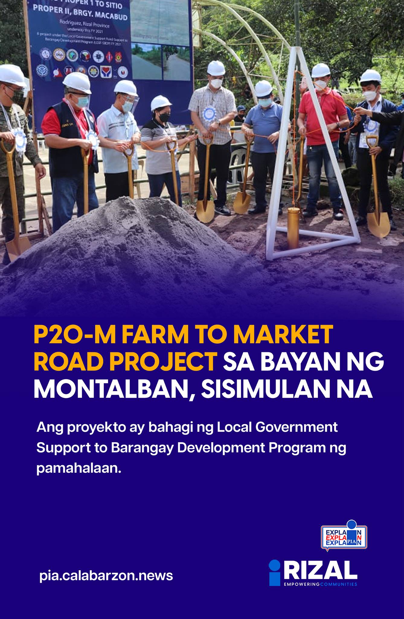 Lakbayanihan - LOOK | Construction of the farm-to-market...