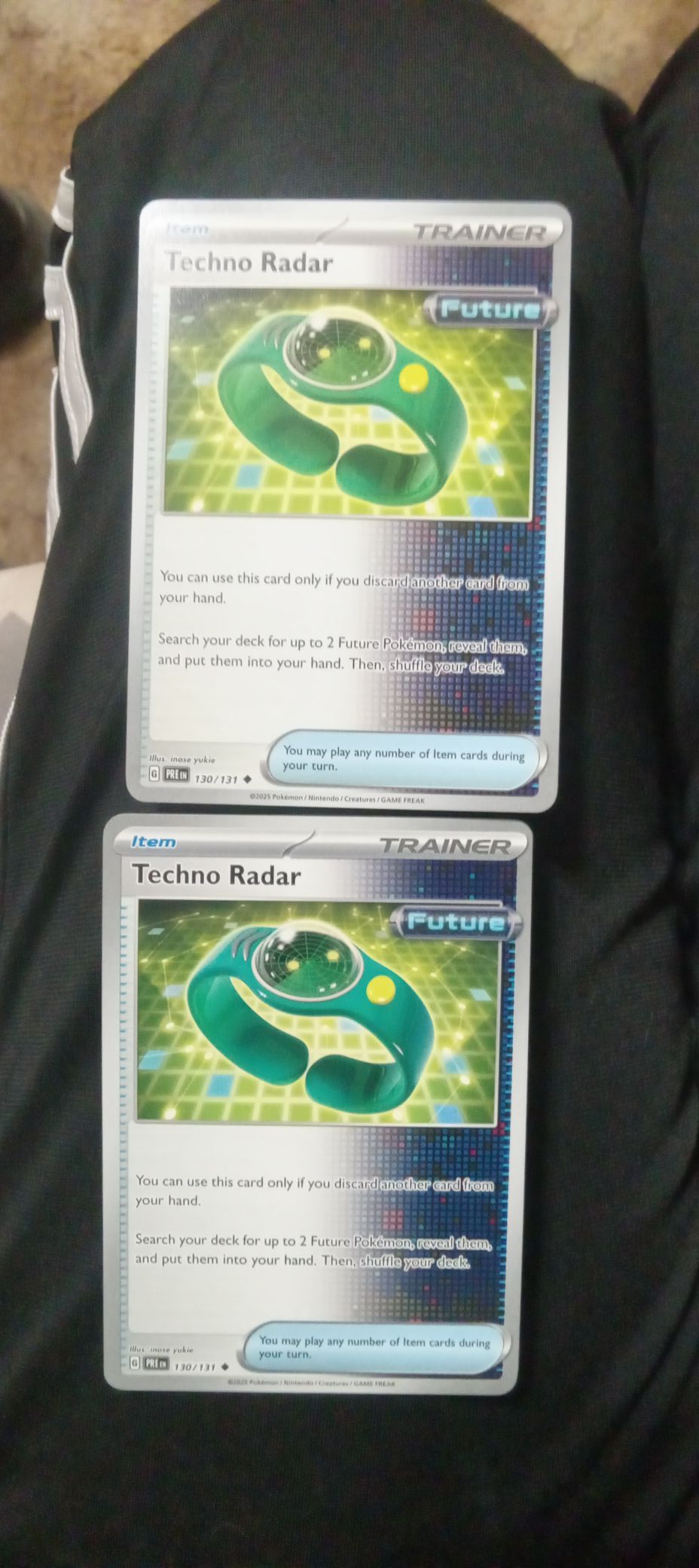 What is the cause of double printing on a Pokemon card?