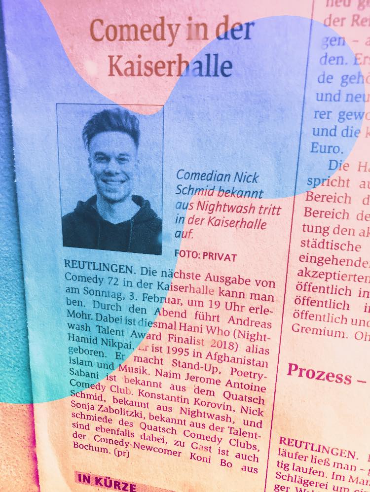 Comedy 72 Morgen Um 19 Uhr In Der Kaiserhalle Facebook
