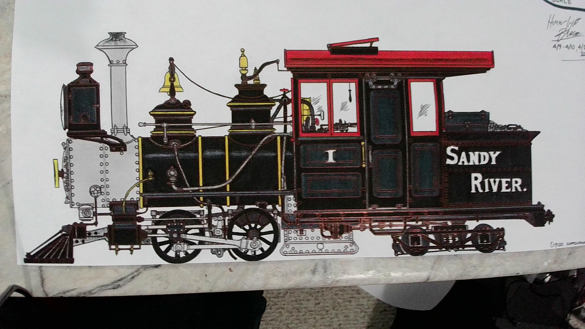 Sandy River & Rangeley Lakes engine 6, built by the Portland