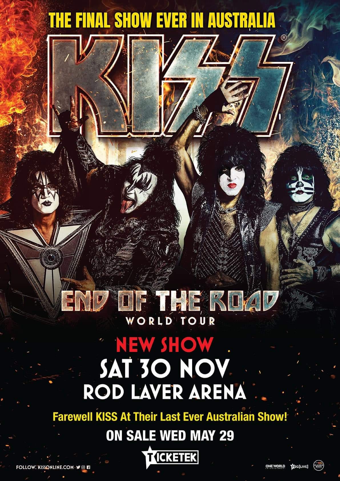 3 DAYS TO GO 'PERTH SANTA DEVIL'S KISS CONCERT