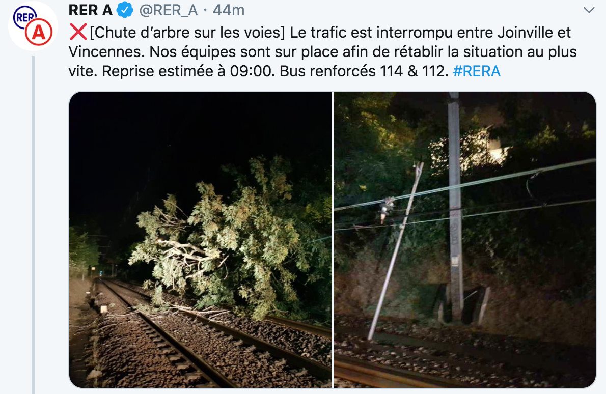 Info RER A : Chute d'un... - Ville de Saint Maur des Fossés | Facebook