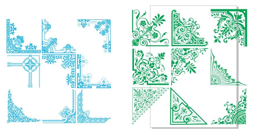 Hoa văn góc vector đẹp... - Free 2D CNC Vectors | Facebook