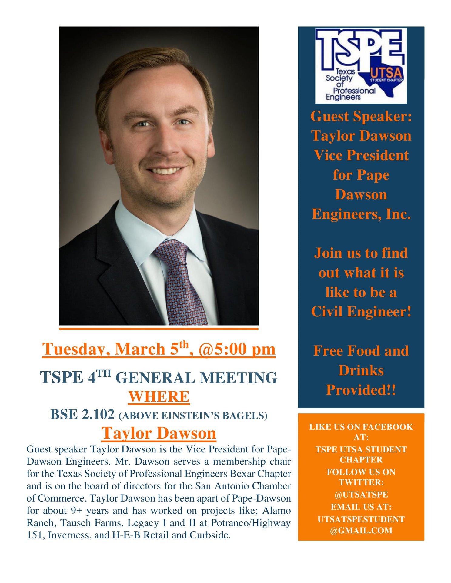TSPE UTSA Chapter added a new photo. - TSPE UTSA Chapter