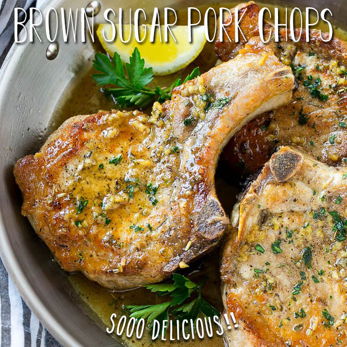 3-Ingredient Brown Sugar Italian Pork Chops – seriously THE BEST pork chops EVER! Only 3 ingredients and ready in under 30 minutes!! GET THE RECIPE--> https://buff.ly/Le4Sn47