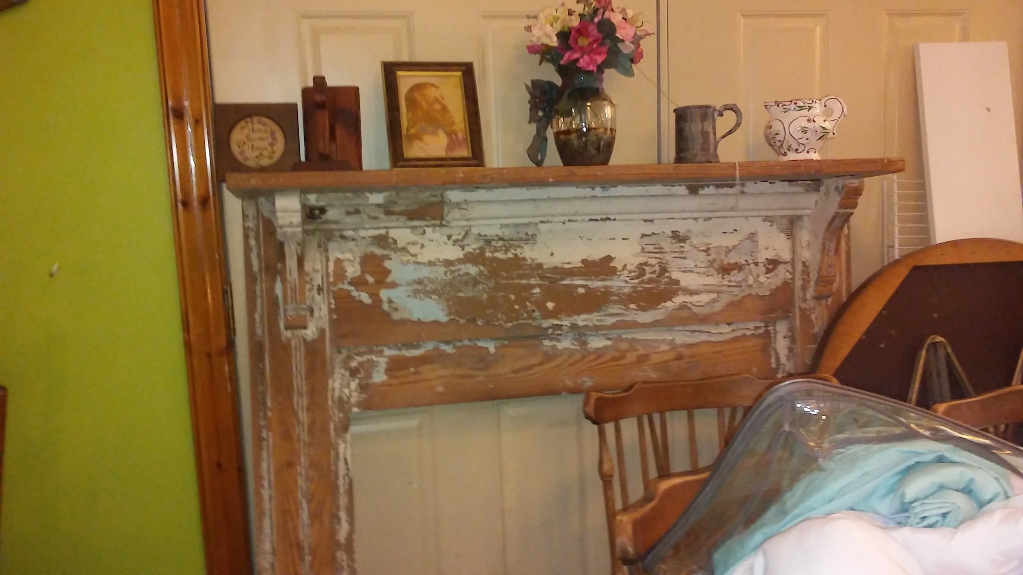 Some new stuff, old mantle, framed... - Rummage Room Thrift