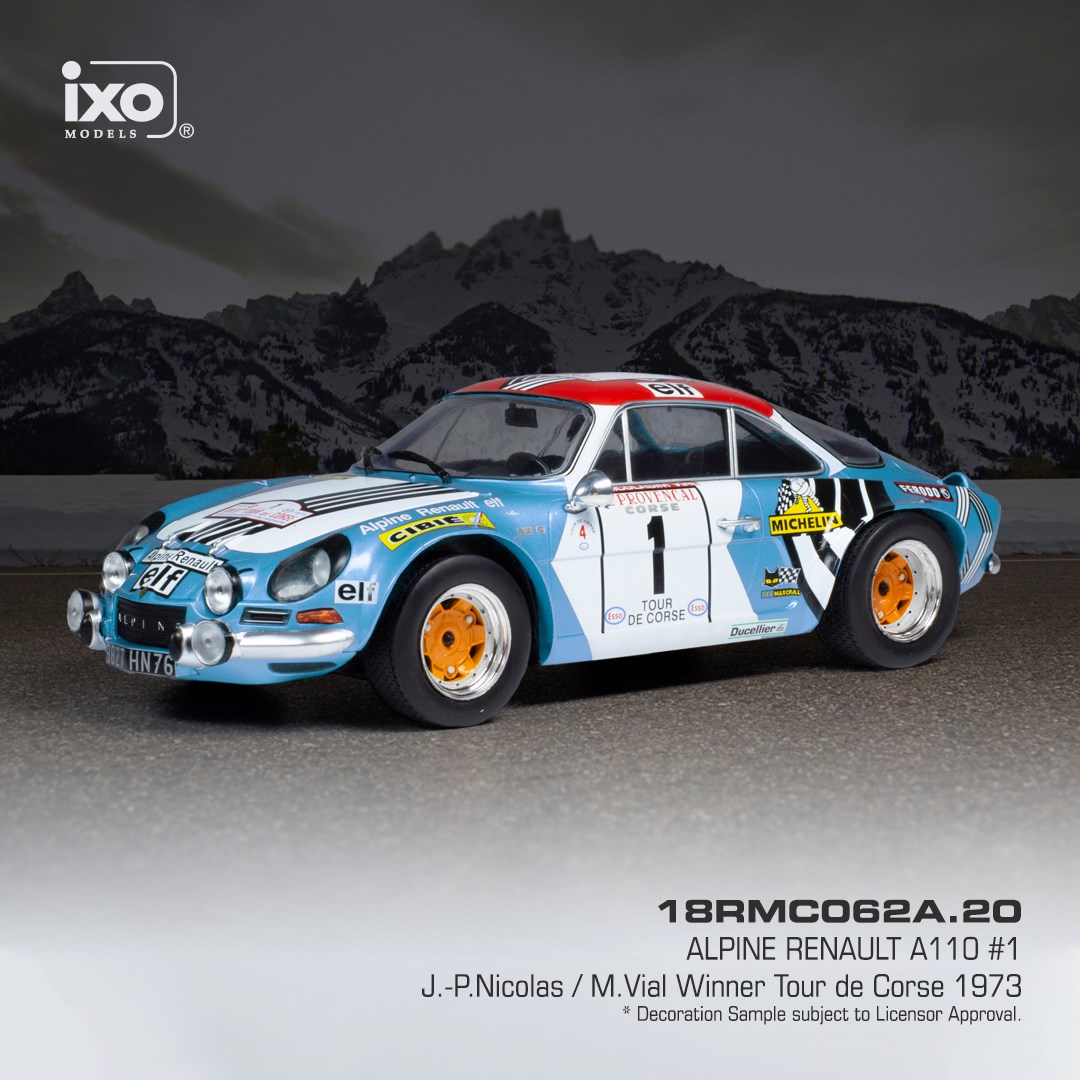 IXO - 18RMC062A.20 ALPINE RENAULT A110 #1 J.-P.Nicolas / M.Vial