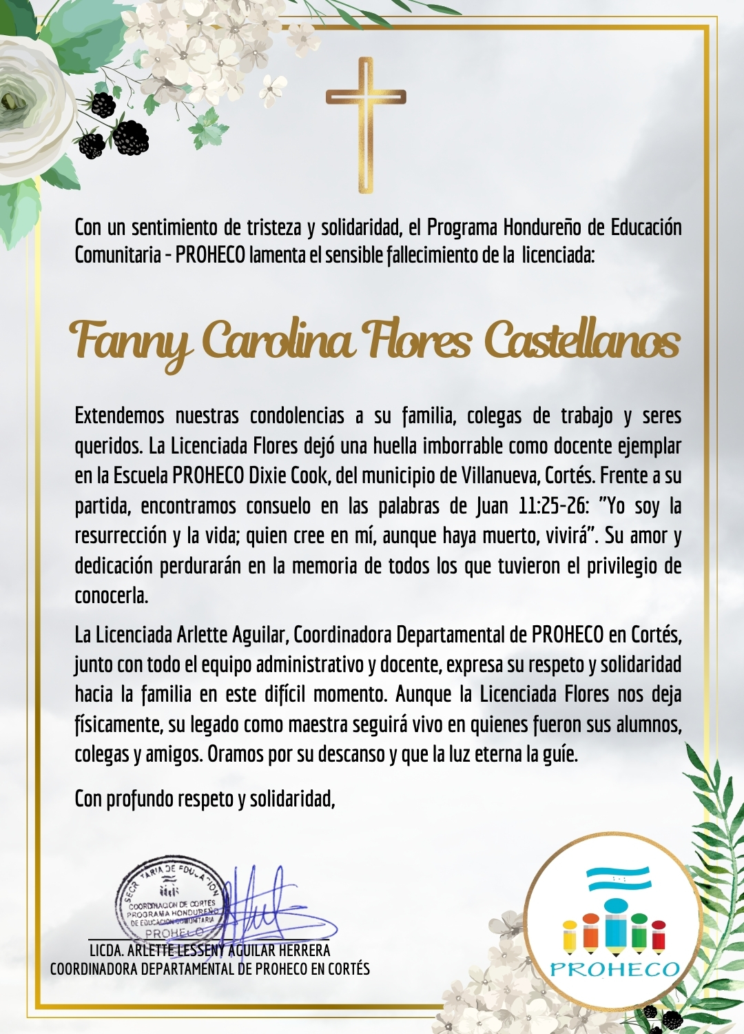 Programa Hondureño de Educación Comunitaria-PROHECO Cortés