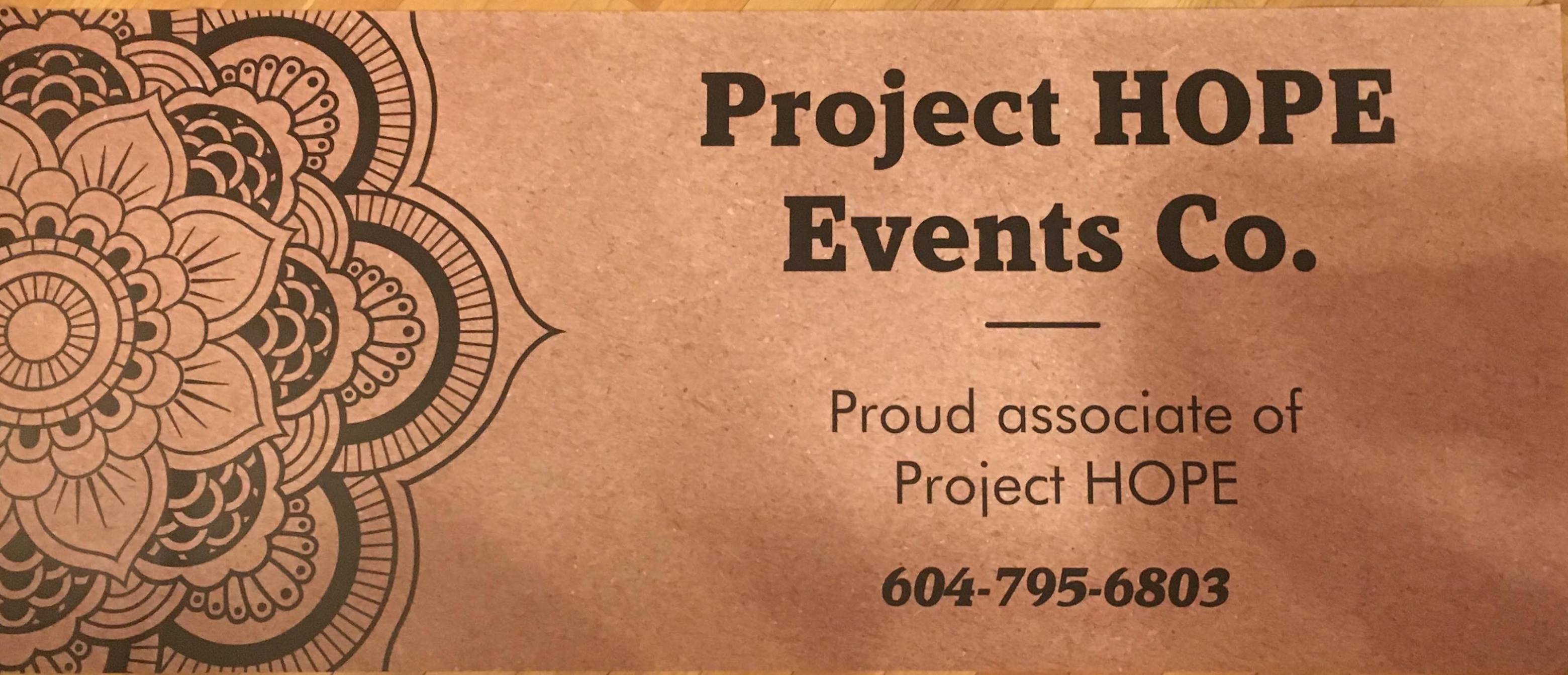 Project HOPE Event Co. | Hope BC