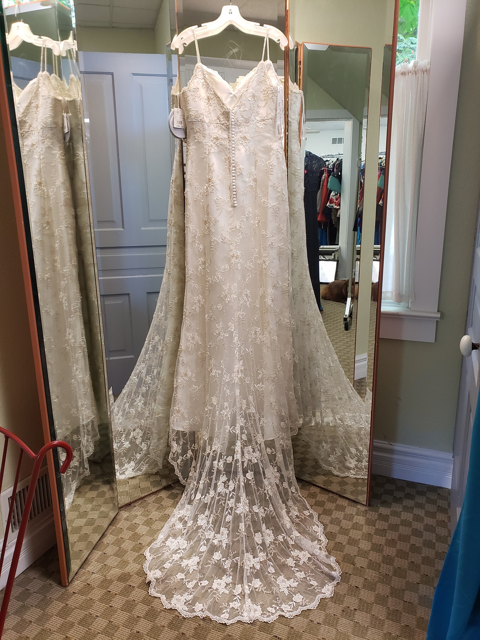 yp3344 davids bridal dress Absolutely Stunning David's Size 10 Style #YP3344 New $800 Only $150 Black Color:Green Stripe party wear suit Allison Convertible Bridesmaid Dress