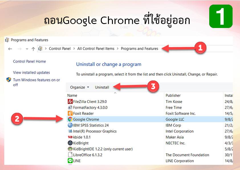 อีกวิธี ที่แก้ไข Google Chrome... - ครูสุกัญญา การมงคล | Facebook