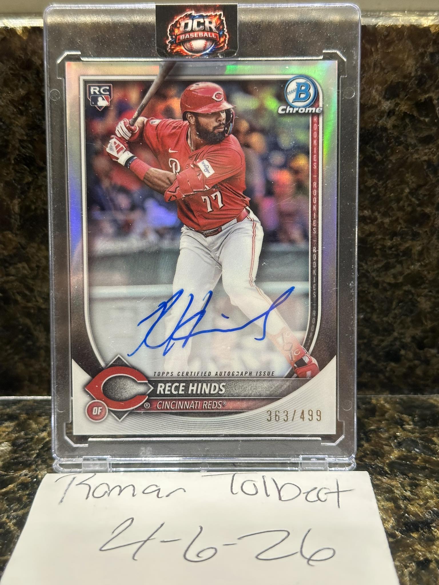2026 Bowman Dauri Fernandez purple ray wave refractor
