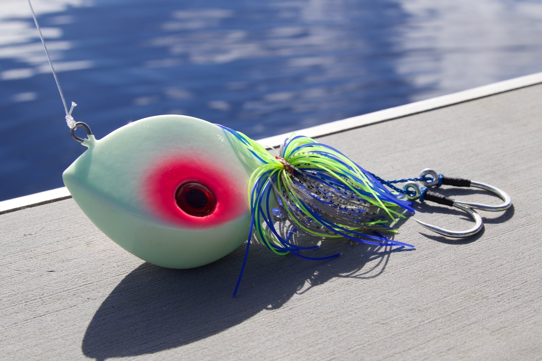 Daiwa Rockfish Gekkabijin SW Light Jig Head - 2.5g #4 Hook, Red Glow (4 Pack)