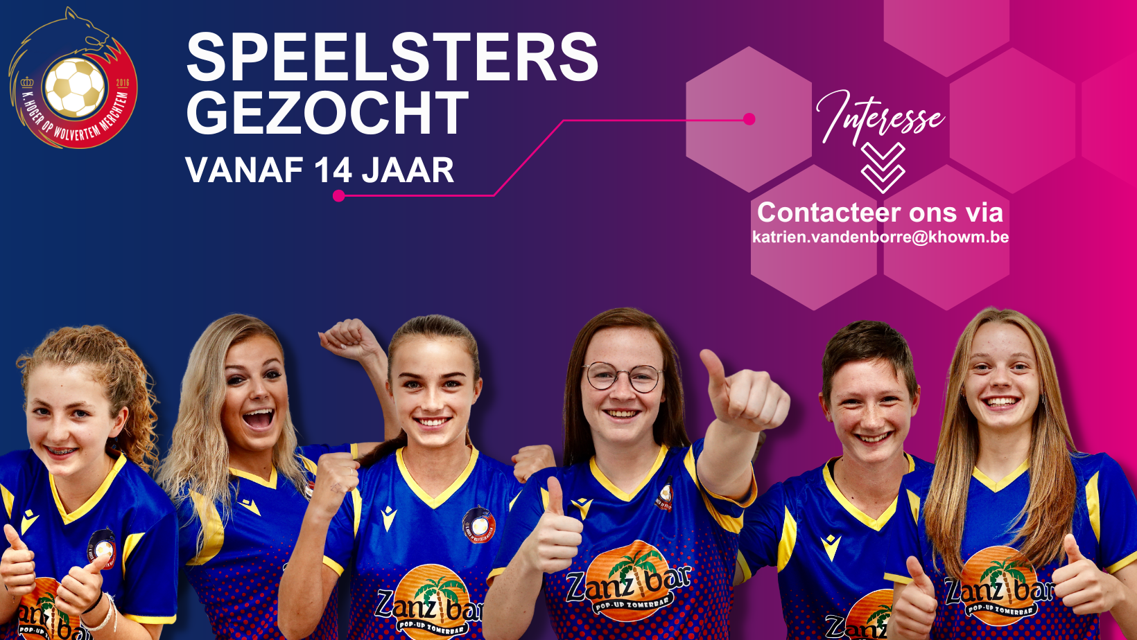 KHO Wolvertem - Merchtem vrouwen - Meisjes met voetbal ambitie en ...