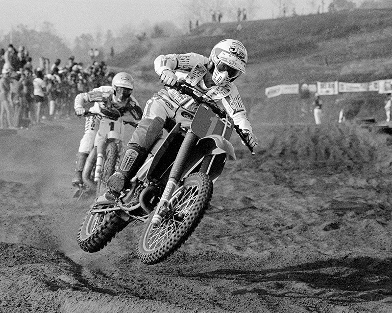 David Bailey's stylish motocross racing in 1983