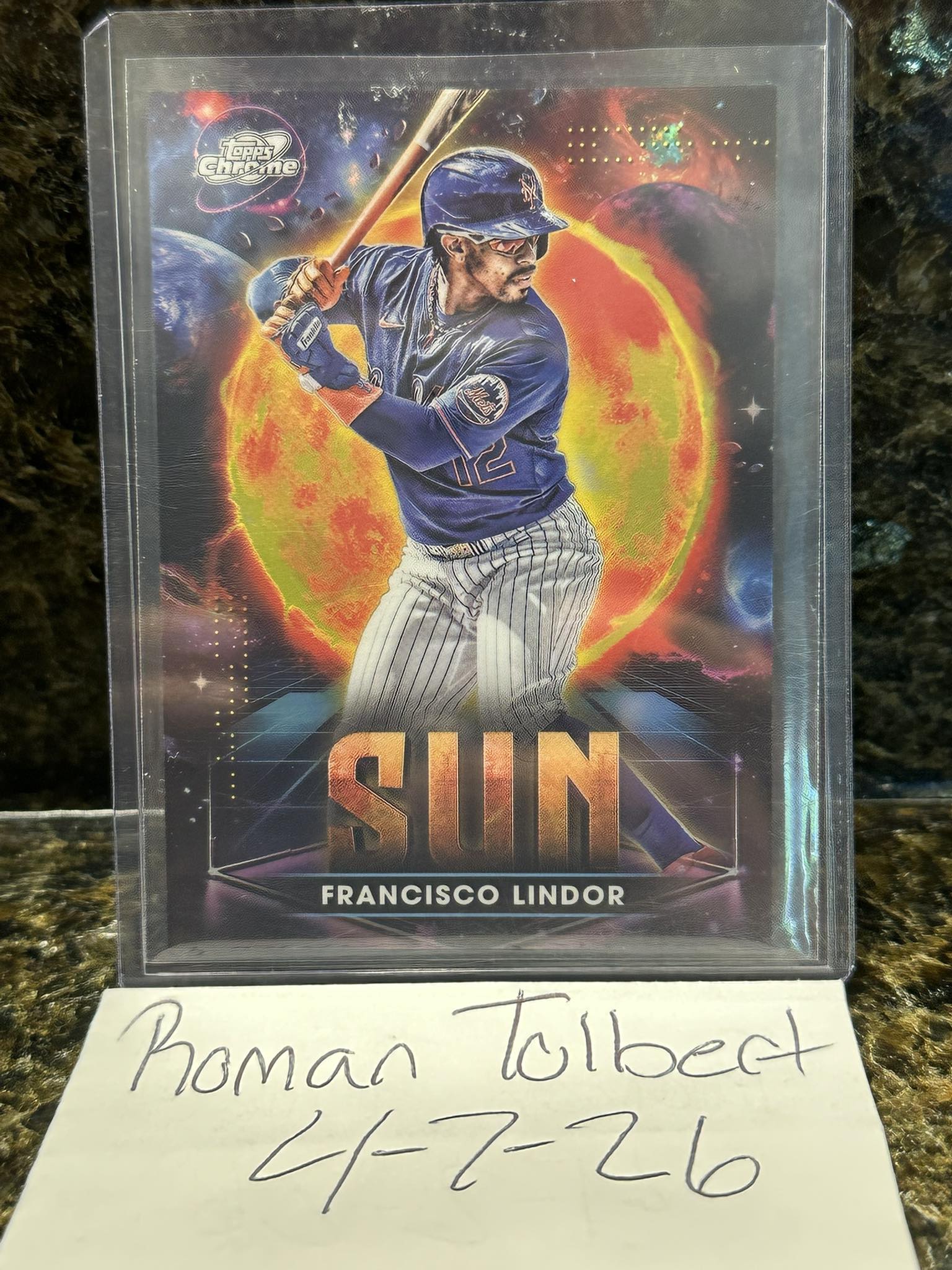 Francisco lindor baseball card auction