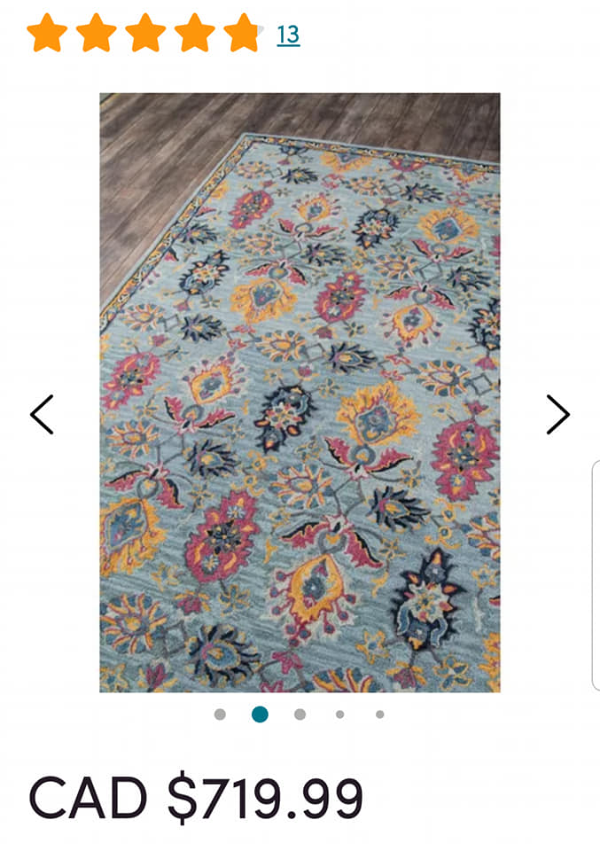 Brand new area rug 8x10ft hand made wool Area Rugs Mississauga