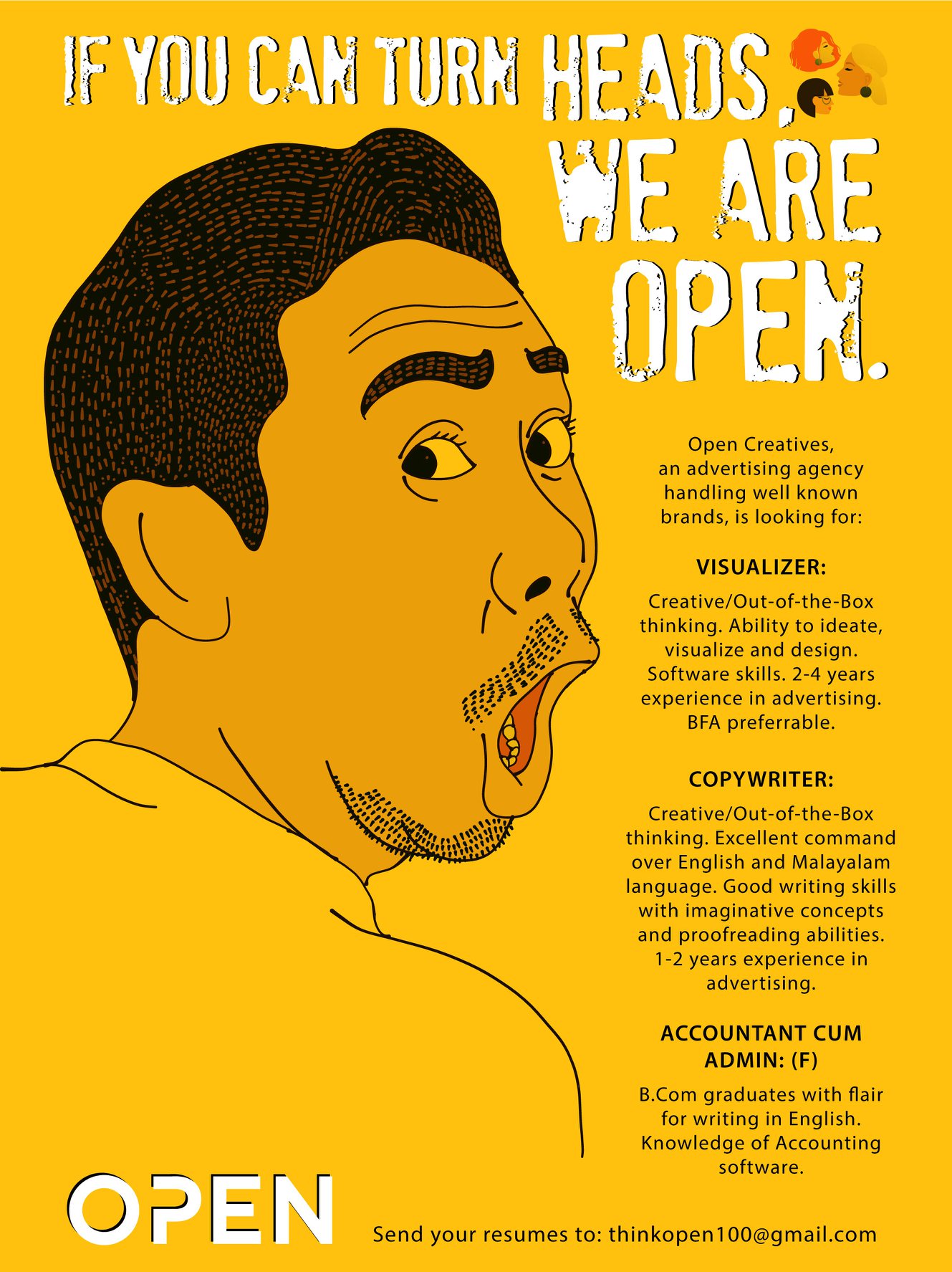 Open Creatives - We are hiring! VISUALIZER... | Facebook
