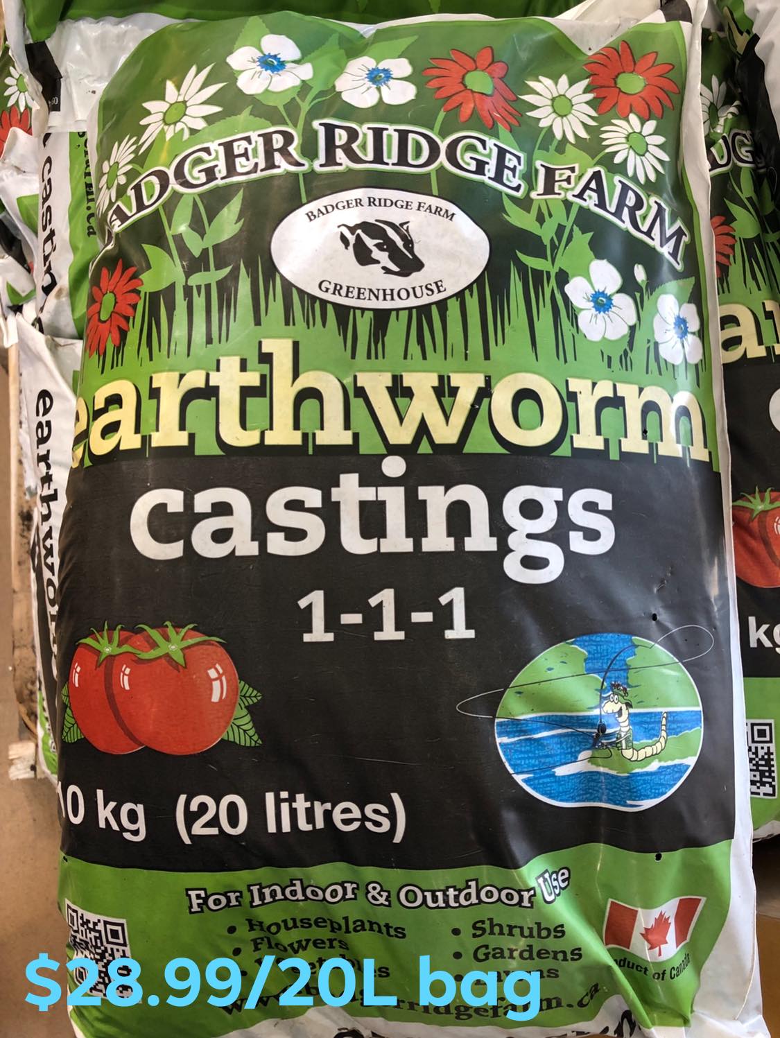 Blue - Badger Ridge Farm earthworm castings now available! A soil ...