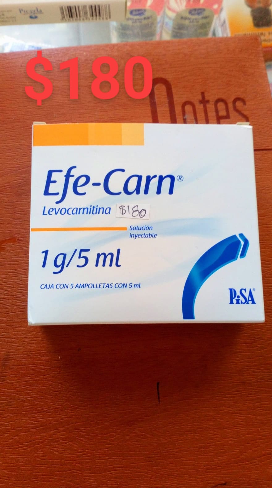 Levocarnitina Sol. Inyectable 1g/5ml Constituyente natural del organismo humano que participa en los procesos de utilización de las grasas y en el metabolismo energético