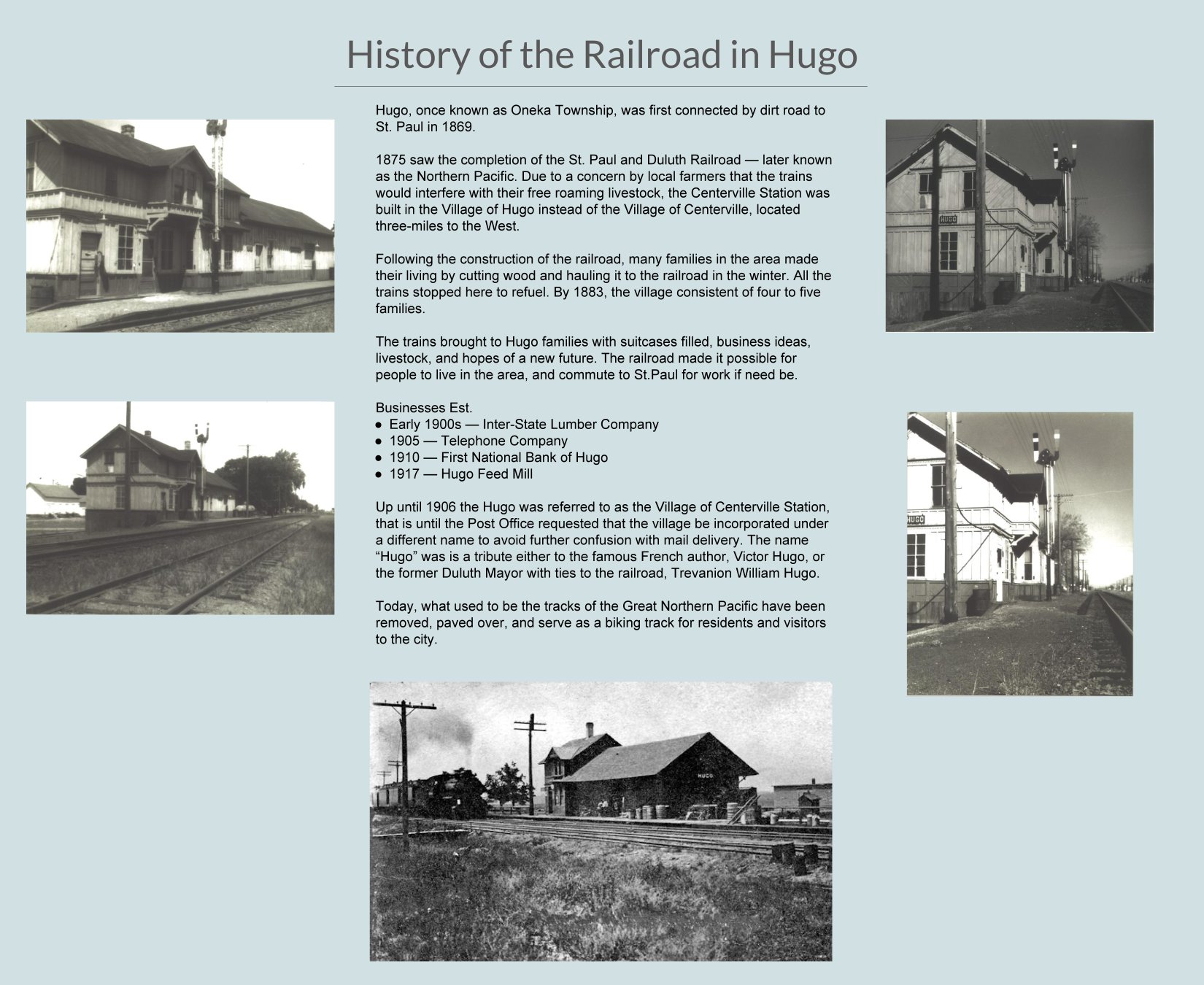 History of the Railroad in Hugo - Hugo Historical Commission