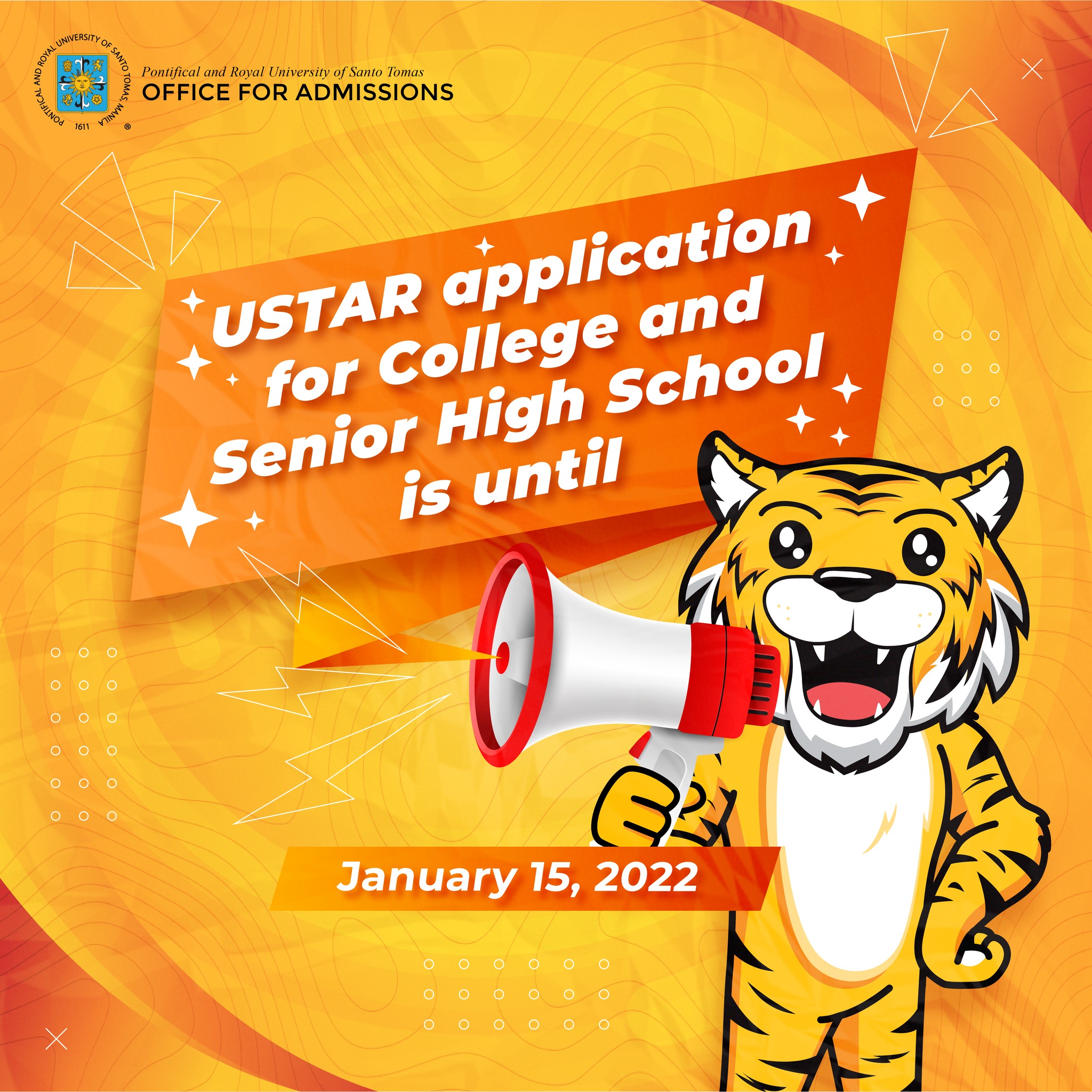 UST - Office for Admissions - We have 4 days to go before the deadline ...