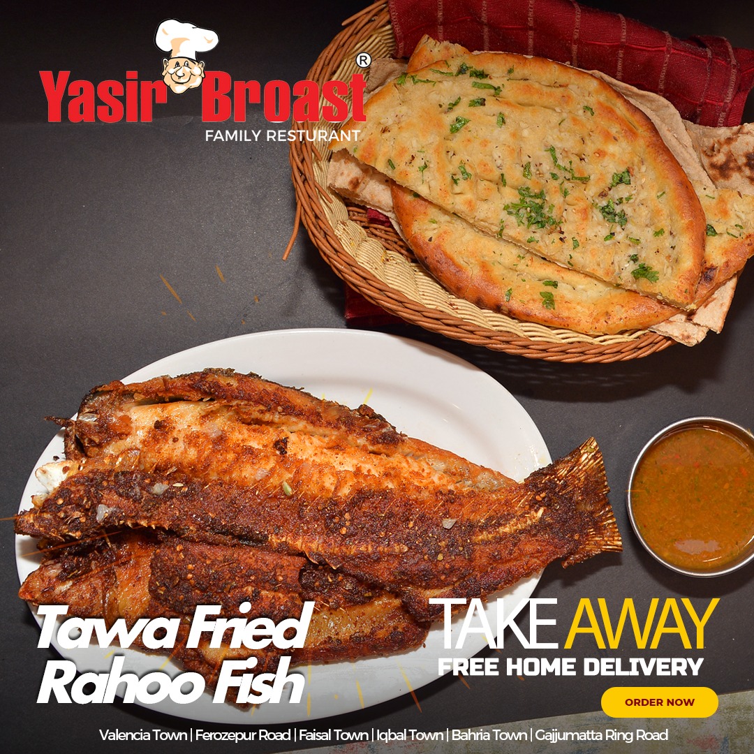 Yasir - Enjoy delicious Tawa Fried Rahoo Fish at Yasir Broast ...