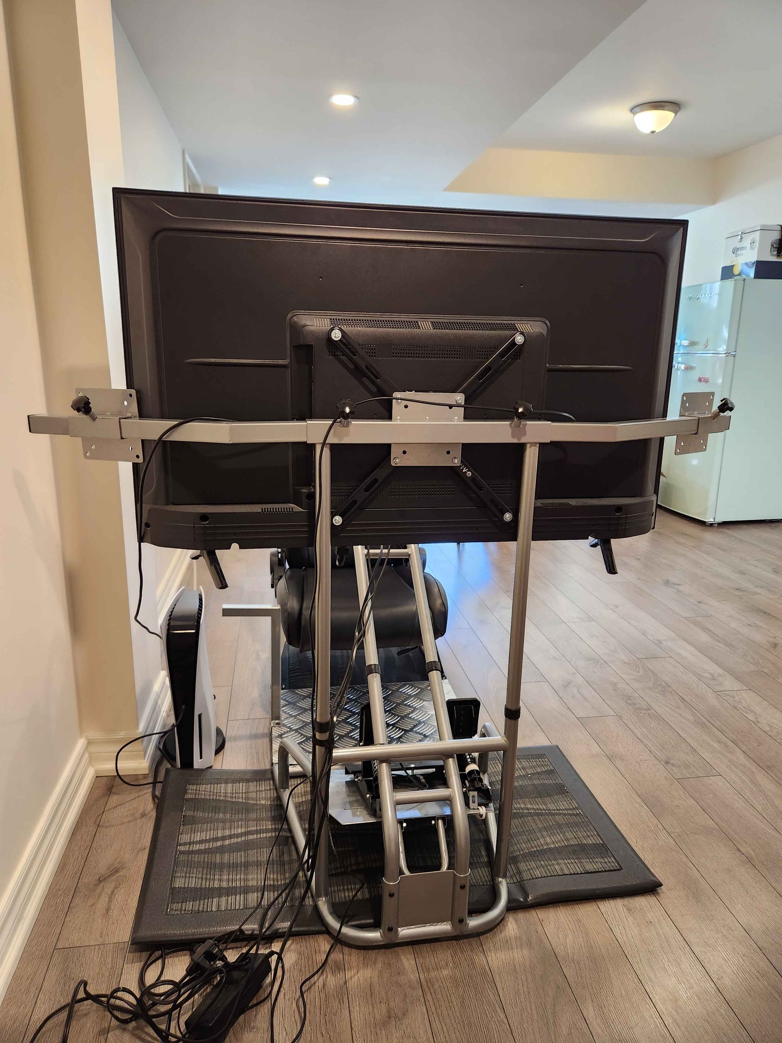 GTR Simulator GTSF Model Racing Simulator Cockpit Silver Frame with ...