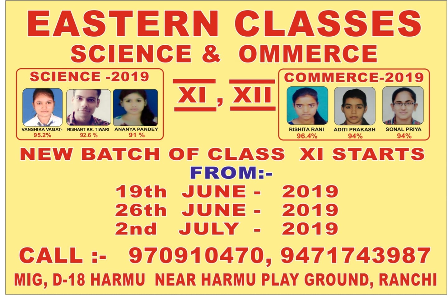 Eastern Classes | Ranchi