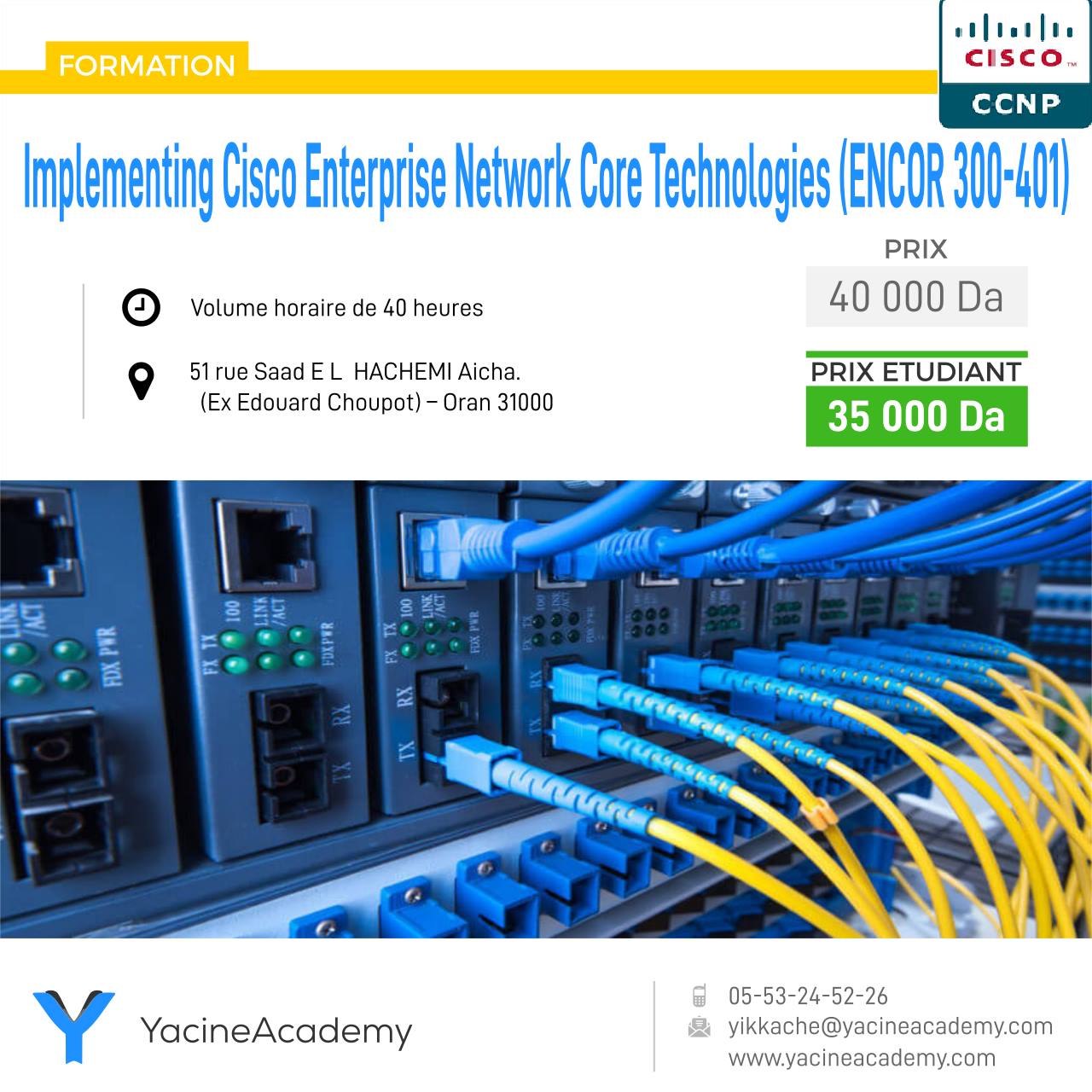 Yacine - Formation : Implementing Cisco Enterprise Network Core ...