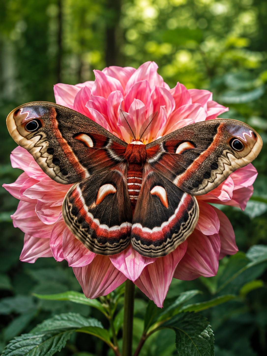 222/250) The cecropia moth is North America's largest native moth