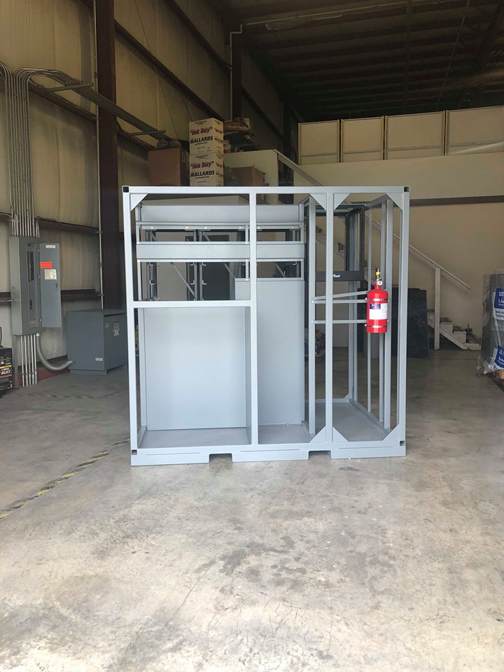 A Battery storage rack in its... - Custom Powder and Blasting | Facebook