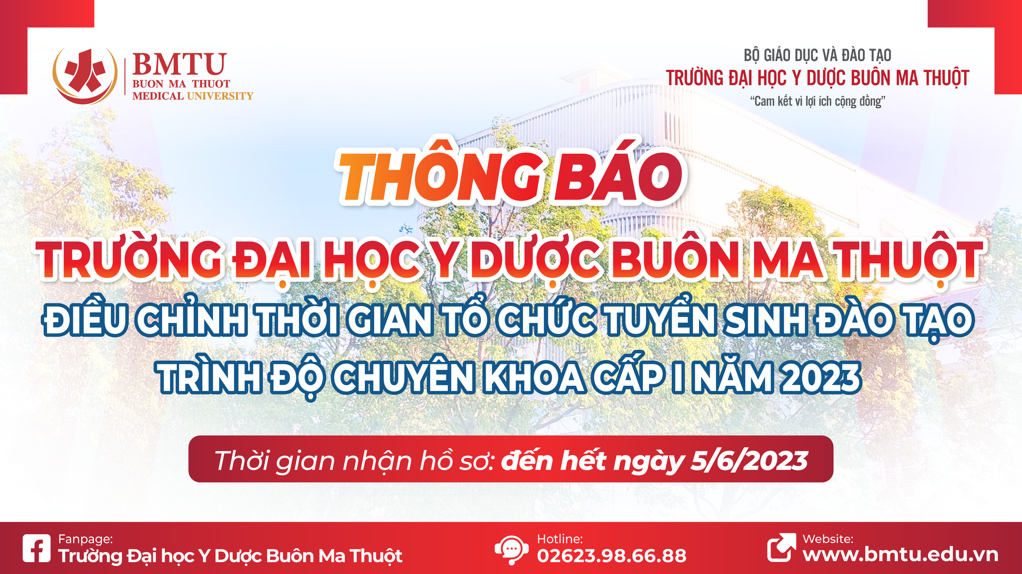[BMTU THÔNG BÁO] 📢📢📢... - Trường Đại học Y Dược Buôn Ma Thuột | Facebook
