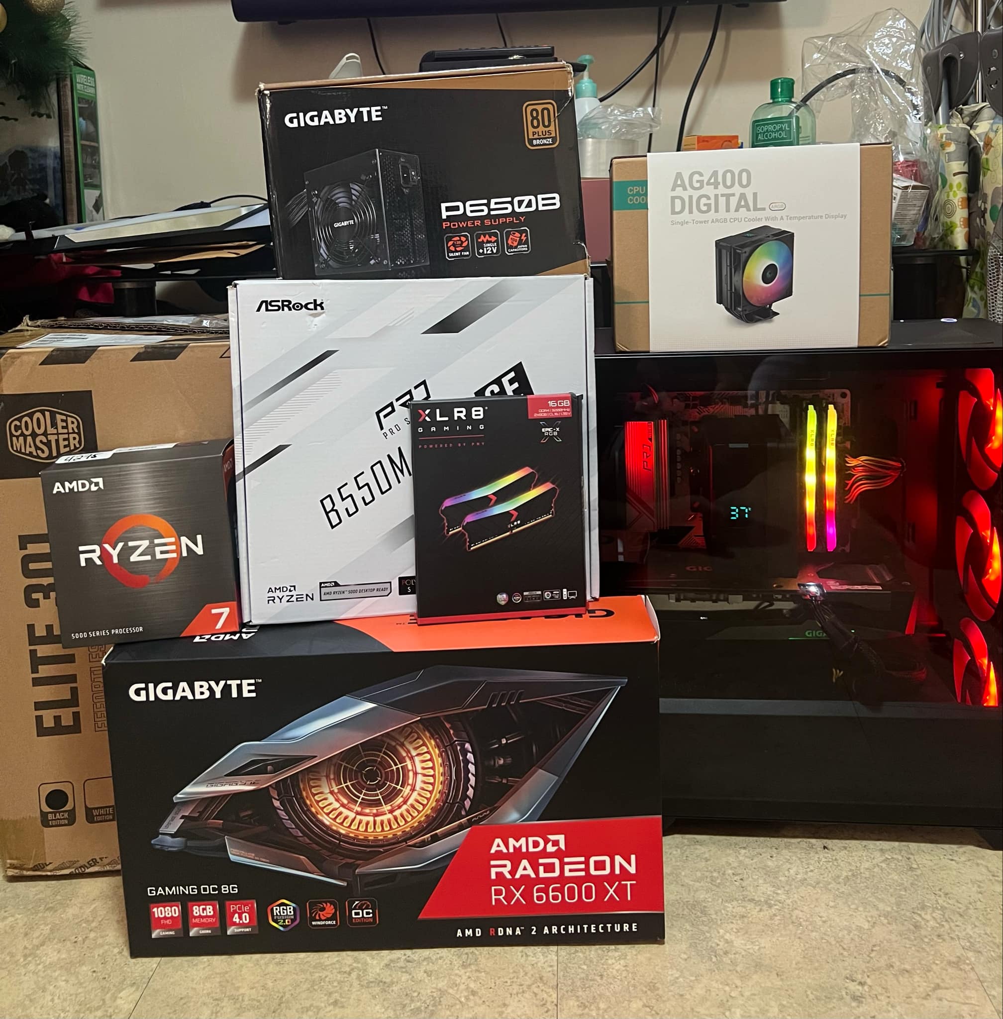 Upgraded PC with Intel Core i7 and Gigabyte RX 6600 XT