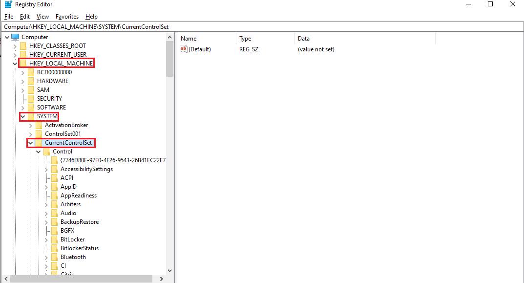 Mgtun - ၂။ HKEY_ LOCAL_MACHINE\SYSTEM\CurrentControlSet\Control ...