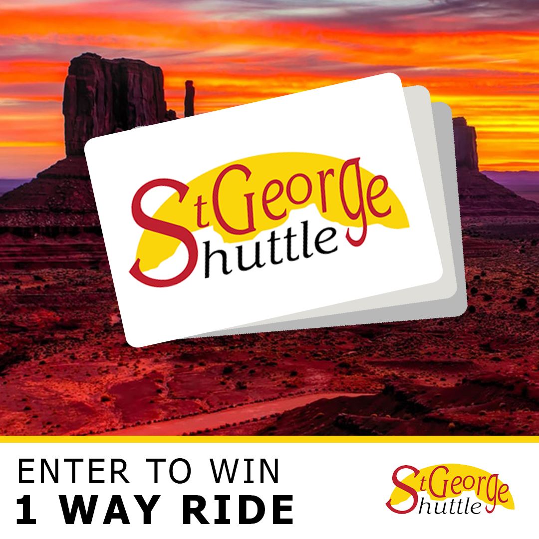 Enter to win 3 free one-way ride... - St. George Shuttle