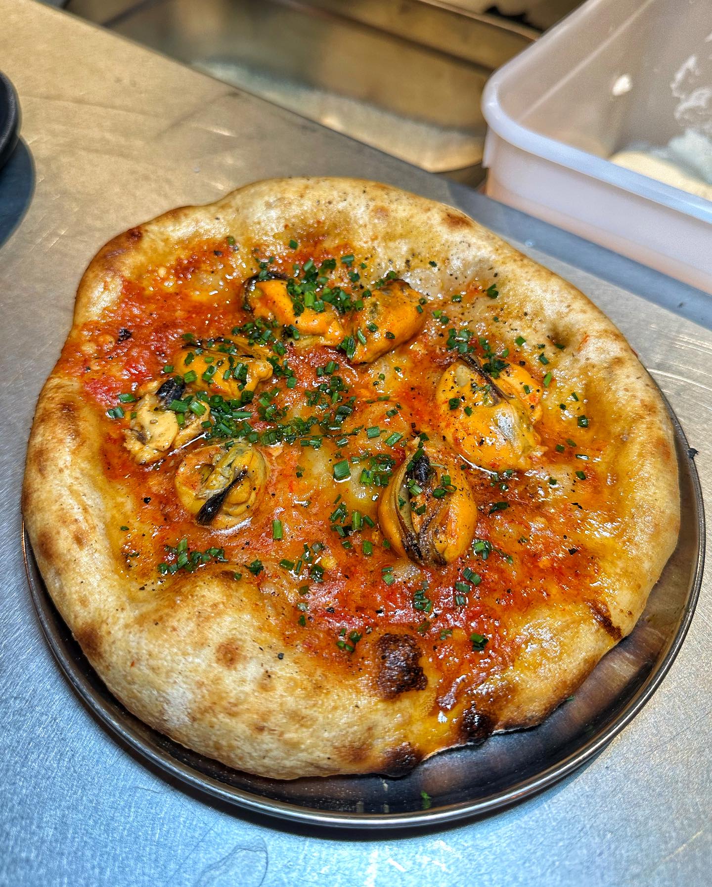 Burnt Chilli & Mussel Flatbread... - Notorious Foodie