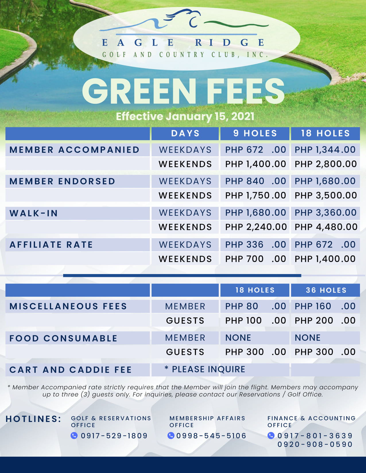 Hello Golfers! UPDATED... - Eagle Ridge Golf & Country Club | Facebook