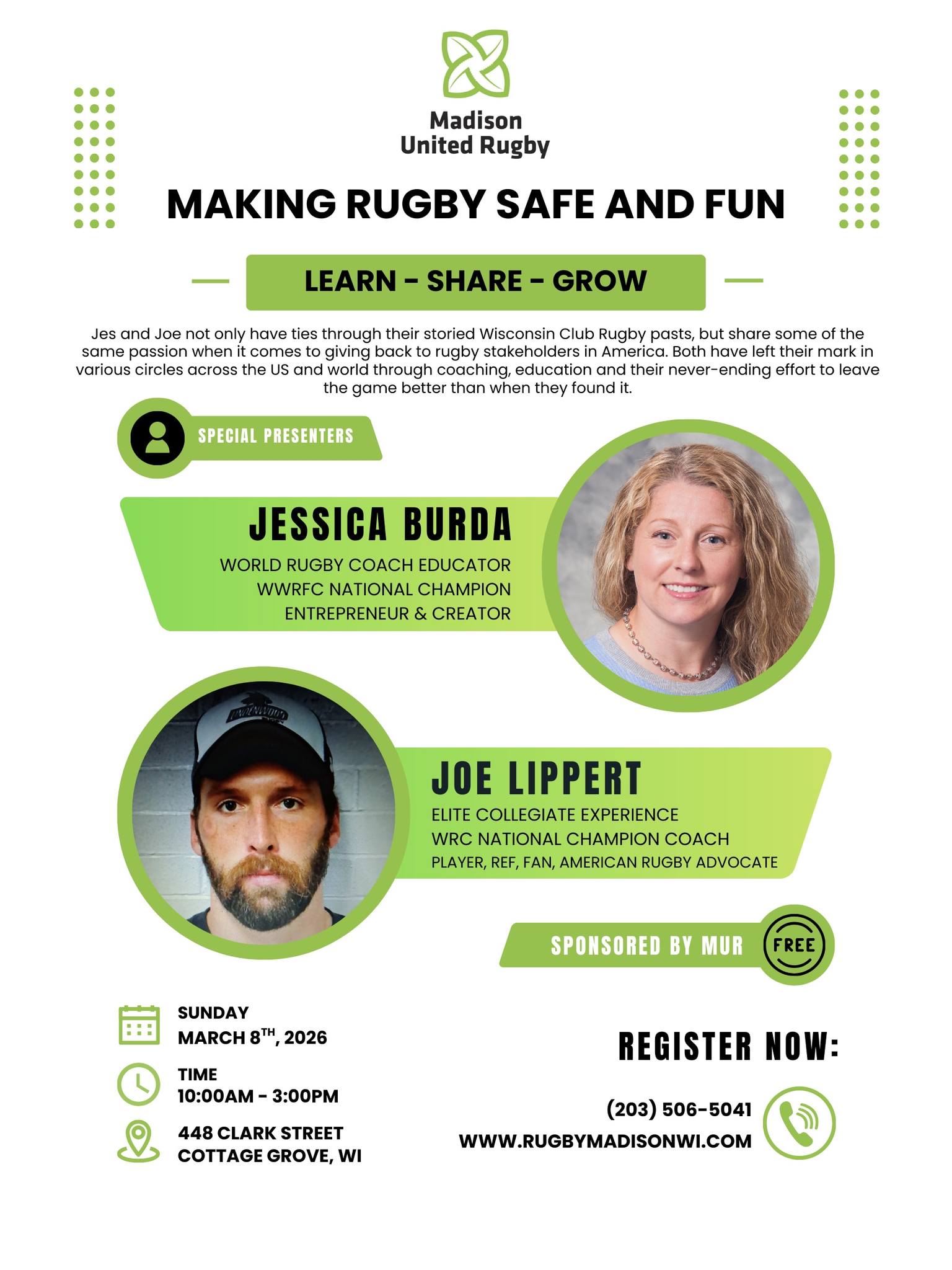Workshop Day: Making Rugby Safe & Fun