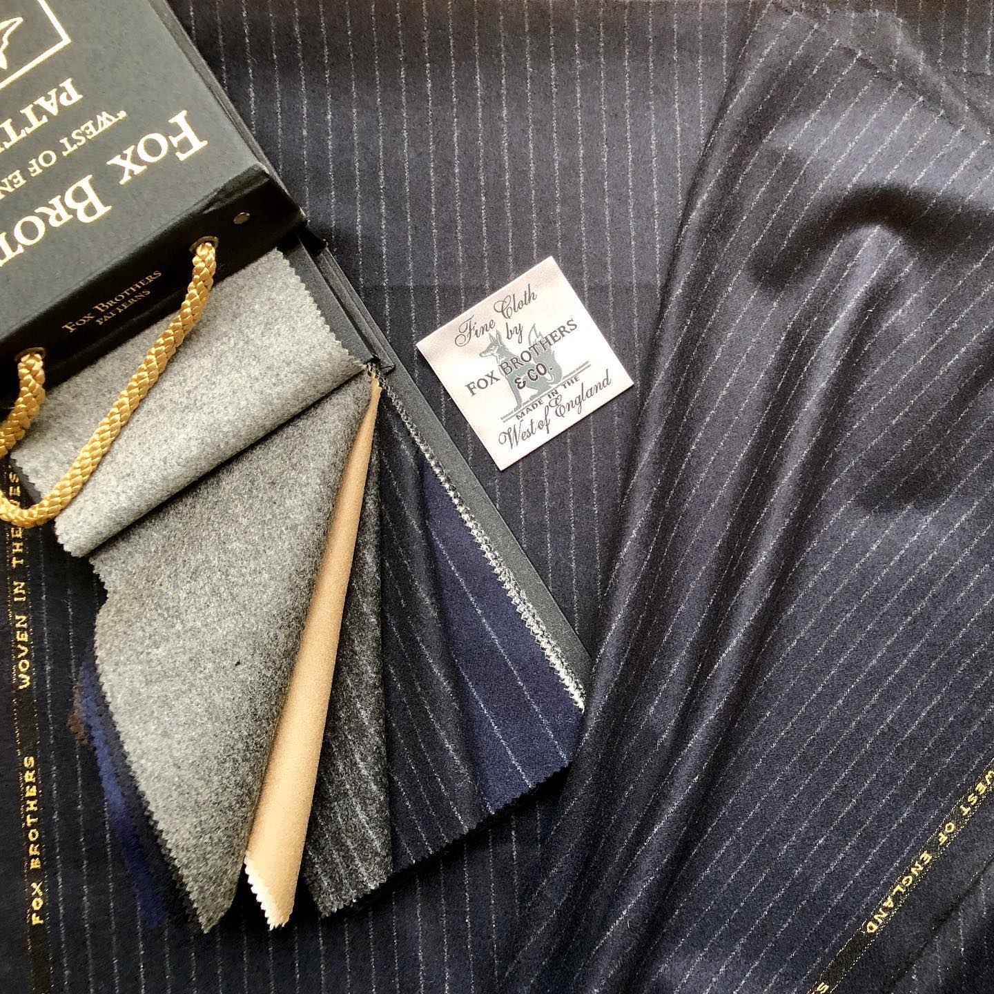 foxbrothers ? Classic Flannel #chalkstripesuit #flannelsuit 