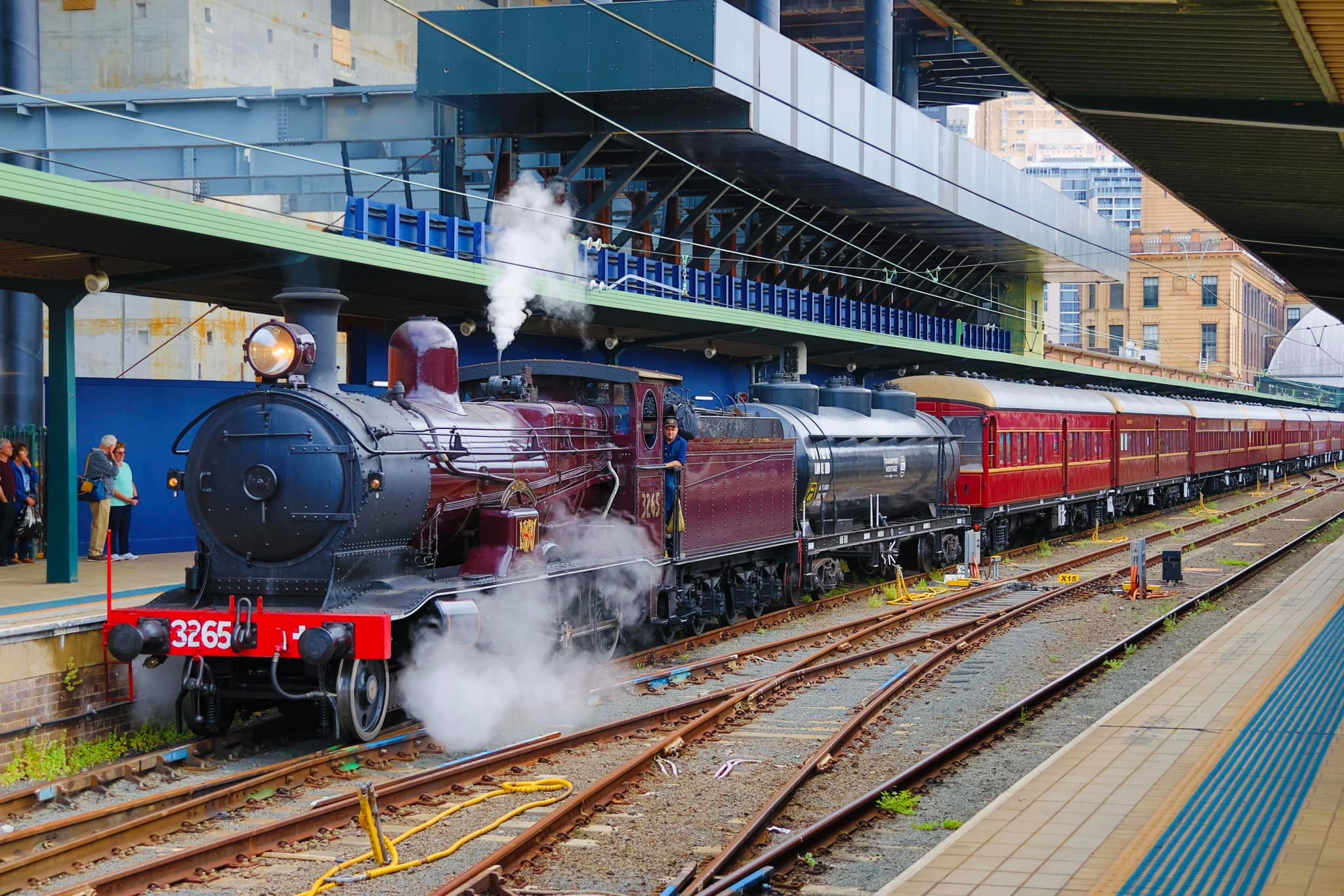 NSW Railways - Past and Present | Steam Locomotive 3265 (assisted by ...