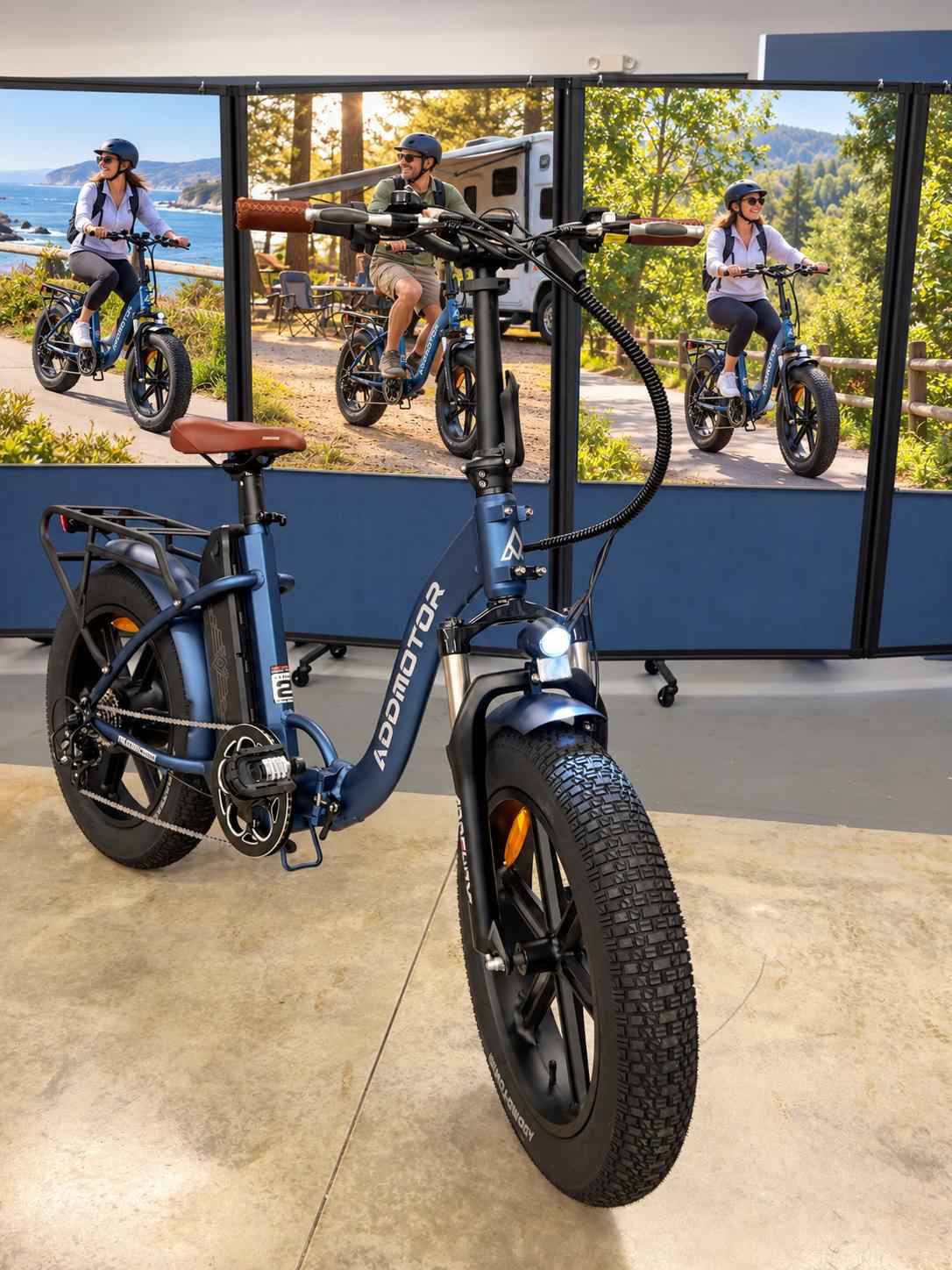 E-Bike Longest Range Folding Step-Thought Fat Tire - Addmotor M-140 ...
