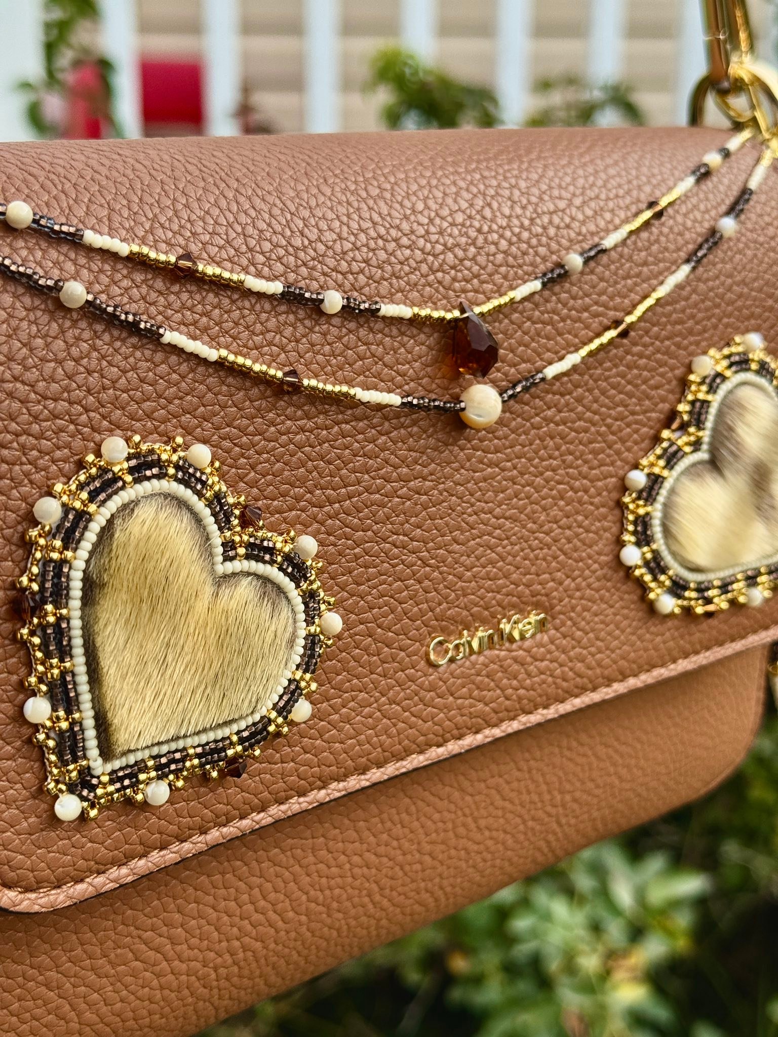 Athabascan and Aleut sealskin purse with 24k gold beads